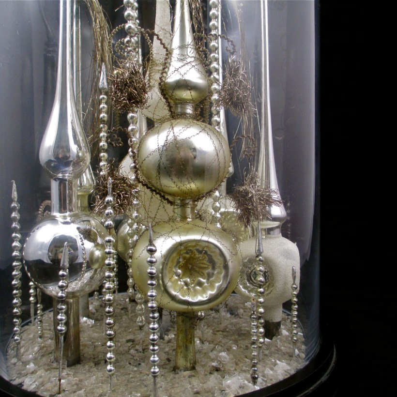 Silver Gold Vintage Christmas Tree