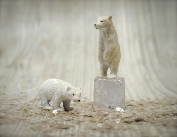 Antique Bisque Polar Bears