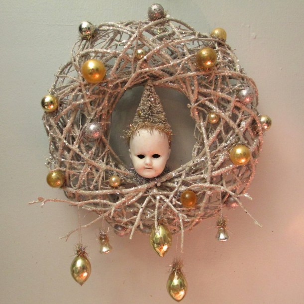 Elf Head Wreath