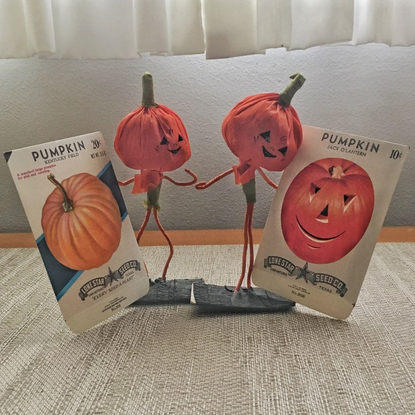 pumpkin men crepe paper